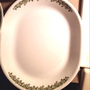 Vintage Corelle Spring Blossom Oval Serving Plate